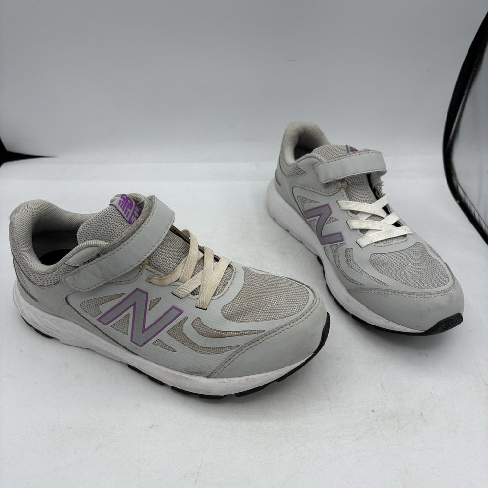 New Balance Shoes Girls Youth Size 6‎ Run 519 YT519PV Gray Purple Sneakers